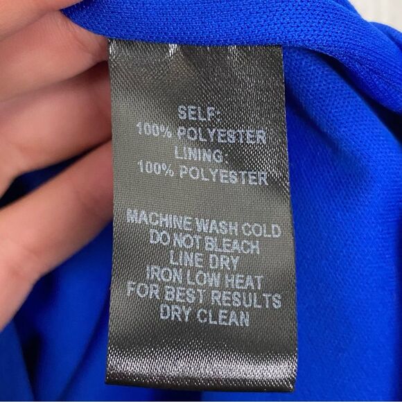 Lulus | Blue Ruffle Mini Shift Dress Size Large - Picture 12 of 13